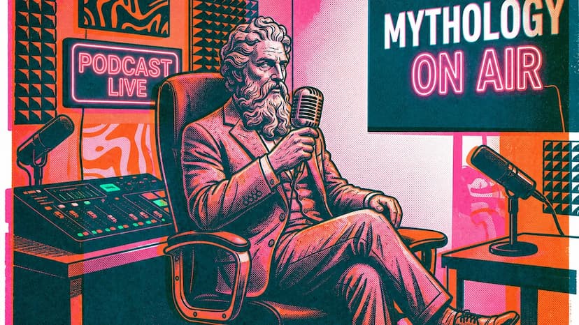 O texto alternativo deve descrever a intenção da imagem, não apenas o que aparece nela. Como o artigo é sobre BI em podcasts, esse alt ajuda tanto na acessibilidade quanto no SEO.
