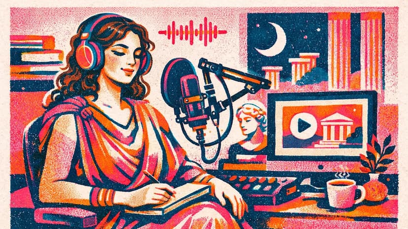 Produção de curso online em estúdio profissional com estrutura audiovisual