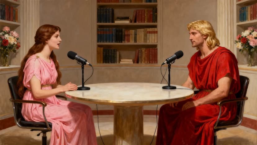 Estúdio de podcast profissional em São Paulo com gravação de entrevista em ambiente estruturado