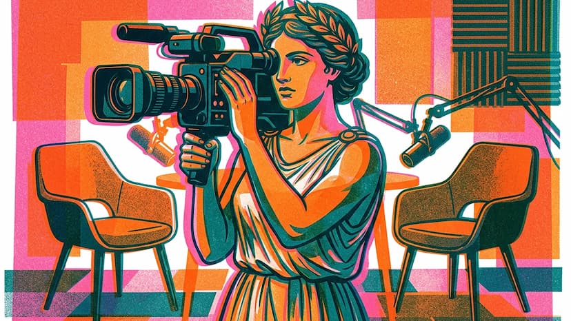 Produção de vídeo profissional em estúdio para estratégias de comunicação e marketing de conteúdo