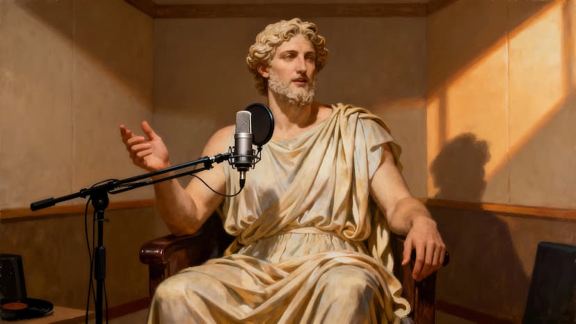 greek-god-talk Deus Grego falando no Microfone